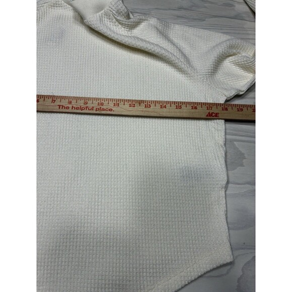 Madewell Waffle-Knit Long-Sleeve Crewneck Tee NWT Size XXS - Picture 6 of 8